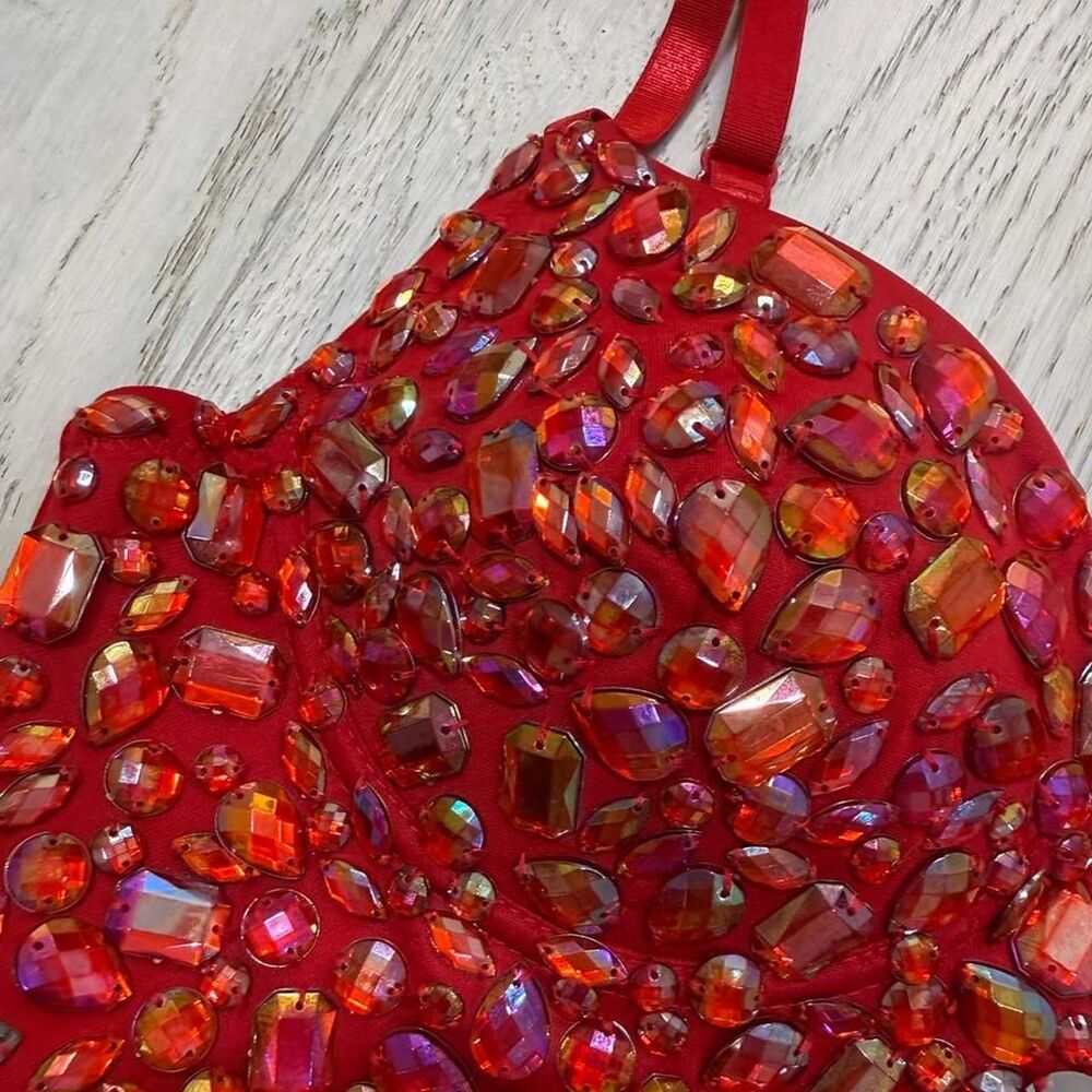 Rhinestone Bra - Picture 2 of 5